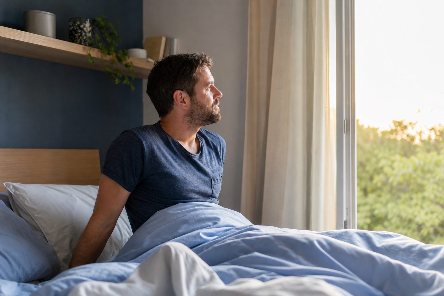 Illustration éditoriale originale pour « Combien dormir selon son âge ? Des repères, pas un objectif à la minute »