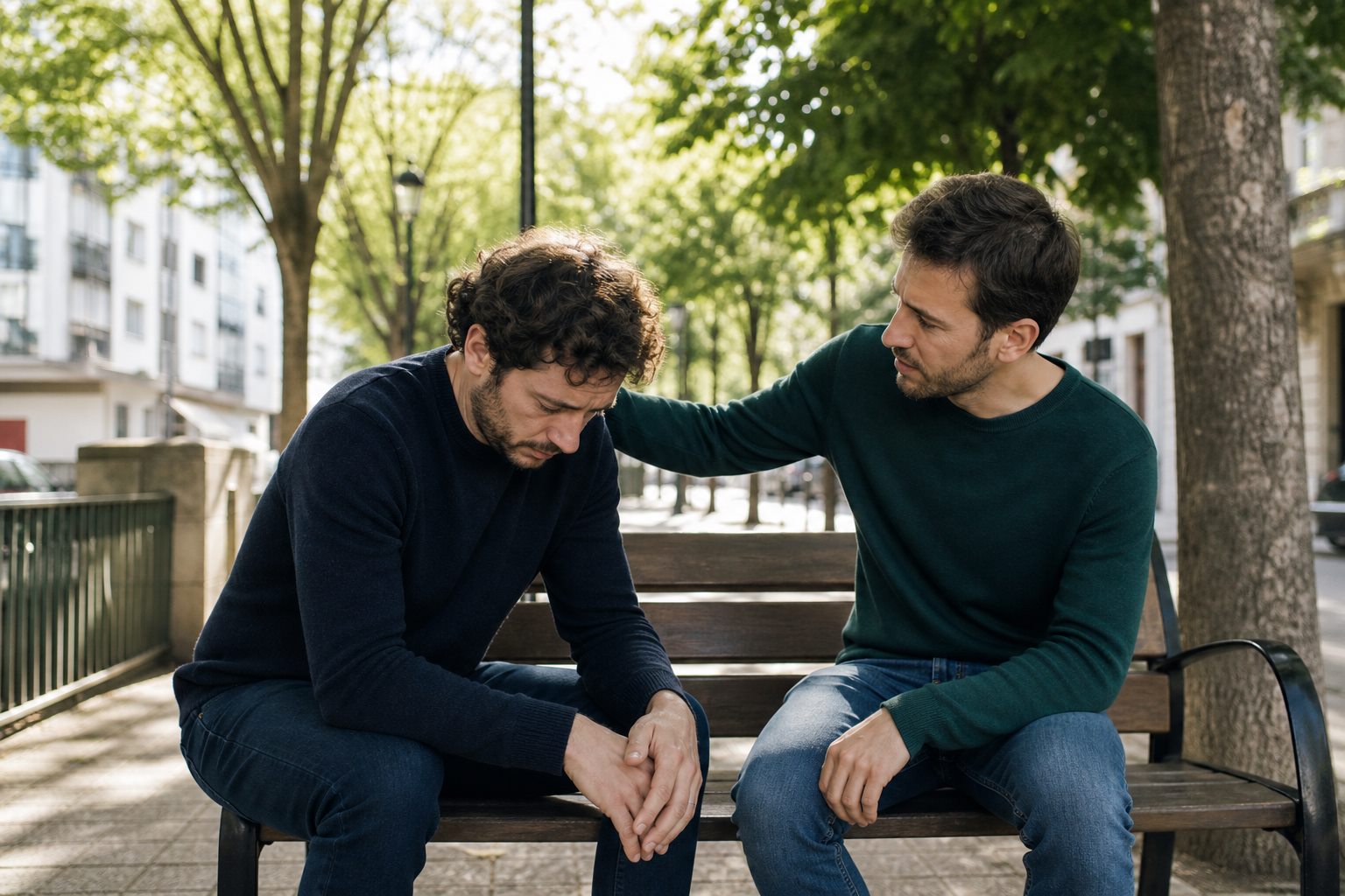 Illustration éditoriale originale pour « Crise d’angoisse : aider sans banaliser un symptôme urgent »