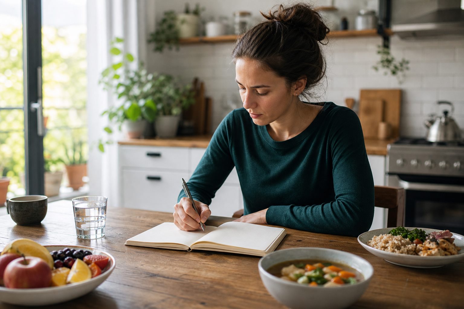Illustration éditoriale originale pour « Ballonnements : observer utilement sans multiplier les exclusions alimentaires »