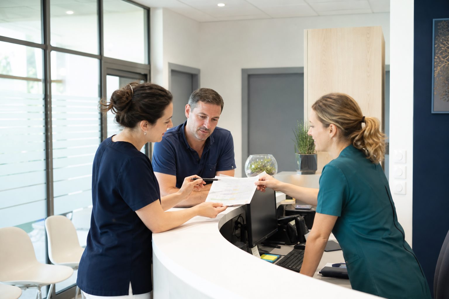 Illustration éditoriale originale pour « Réduire les rendez-vous non honorés sans pénaliser les patients »