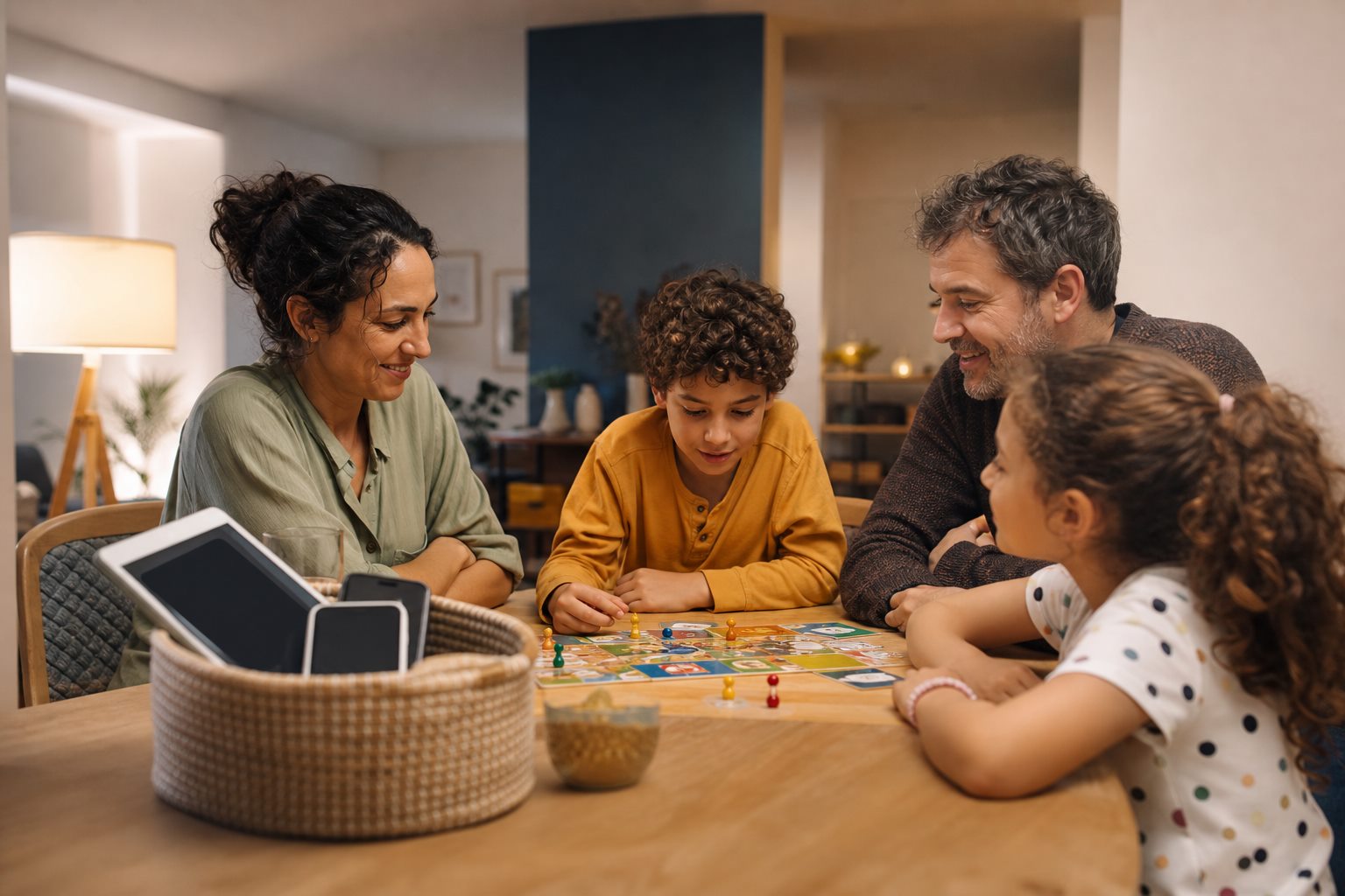 Illustration éditoriale originale pour « Écrans chez l’enfant : des règles applicables, protectrices et adaptées à l’âge »