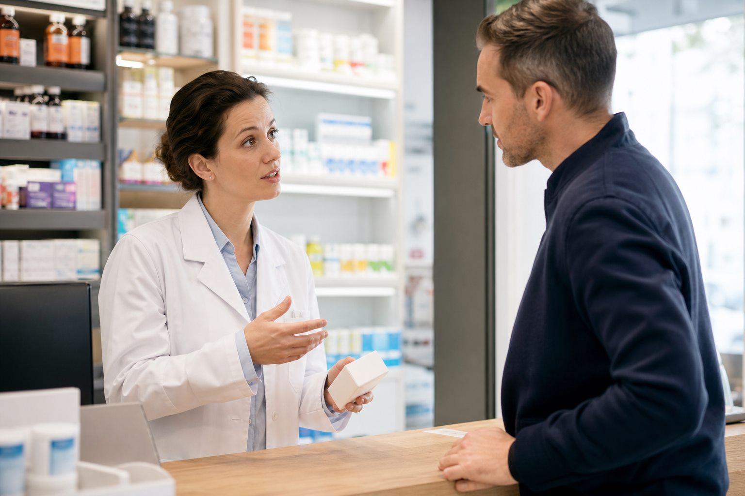 Illustration éditoriale originale pour « Ibuprofène et kétoprofène : les situations à vérifier avant une prise »