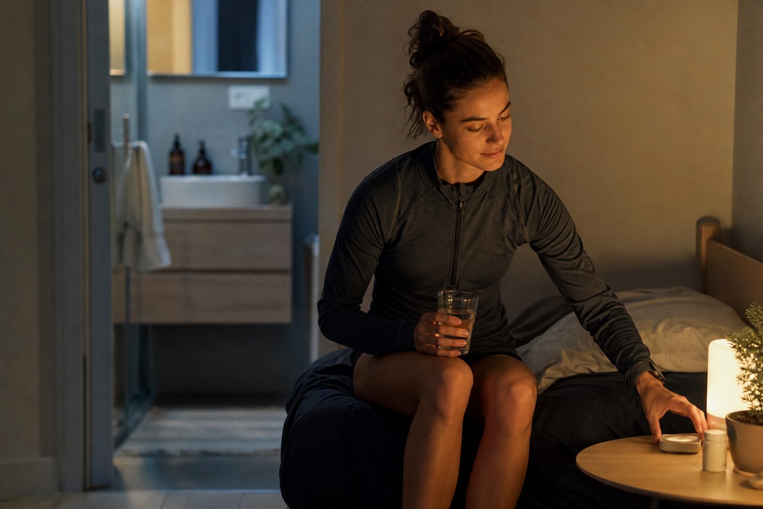 Illustration éditoriale originale pour « Récupération sportive : organiser le repos avant d’acheter des accessoires »